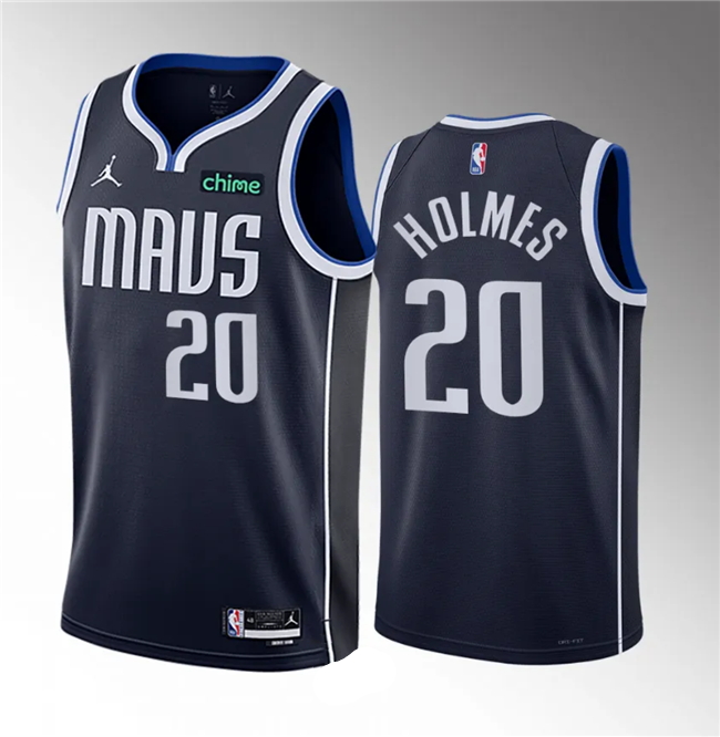 Dallas Mavericks #20 Richaun Holmes Navy 2023 Draft Statement Edition Stitched Jersey - Zenithce