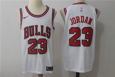Chicago Bulls #23 Michael Jordan White 2017-2018 Swingman Stitched Jersey - Zenithce