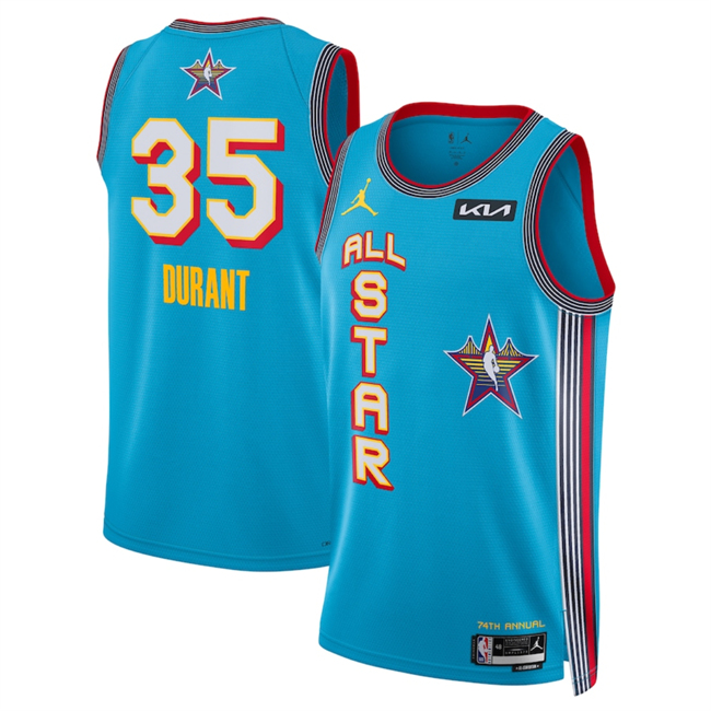 2025 All-Star #35 Kevin Durant Light Blue Stitched Jersey - Zenithce