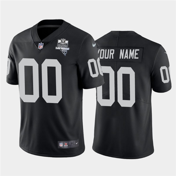 Las Vegas Raiders Black Customized Custom 2020 Inaugural Season Vapor Limited Stitched Jersey - Zenithce
