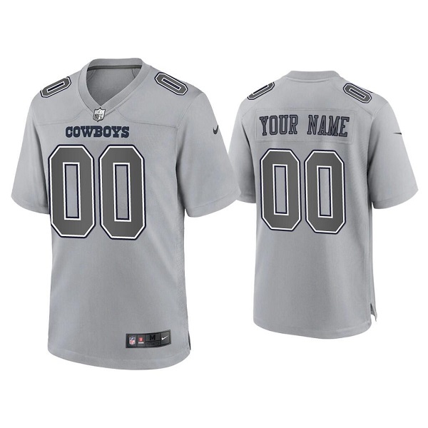 Dallas Cowboys Customized Custom Gray Atmosphere Fashion Stitched Game Jersey - Zenithce