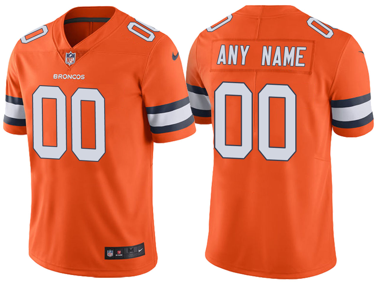 Denver Broncos Customized Orange Team Color Vapor Untouchable Limited Stitched NFL Jersey - Zenithce