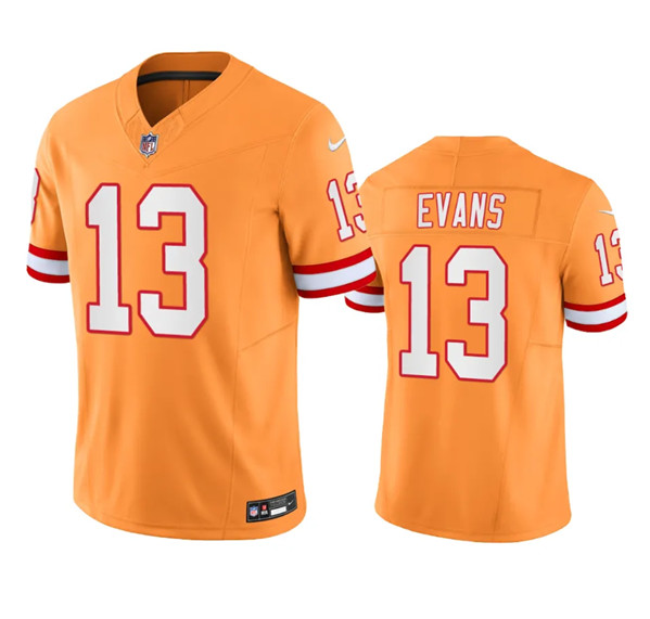 Tampa Bay Buccaneers #13 Mike Evans Orange 2023 F.U.S.E. Throwback Limited Stitched Jersey - Zenithce