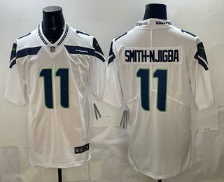 Seattle Seahawks #11 Jaxon Smith Njigba Limited White Vapor Jersey - Zenithce