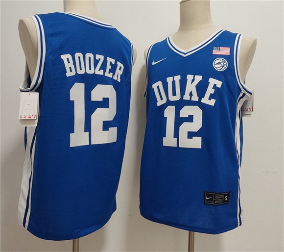 Duke Blue Devils #12 Cameron Boozer Blue Stitched Jersey - Zenithce