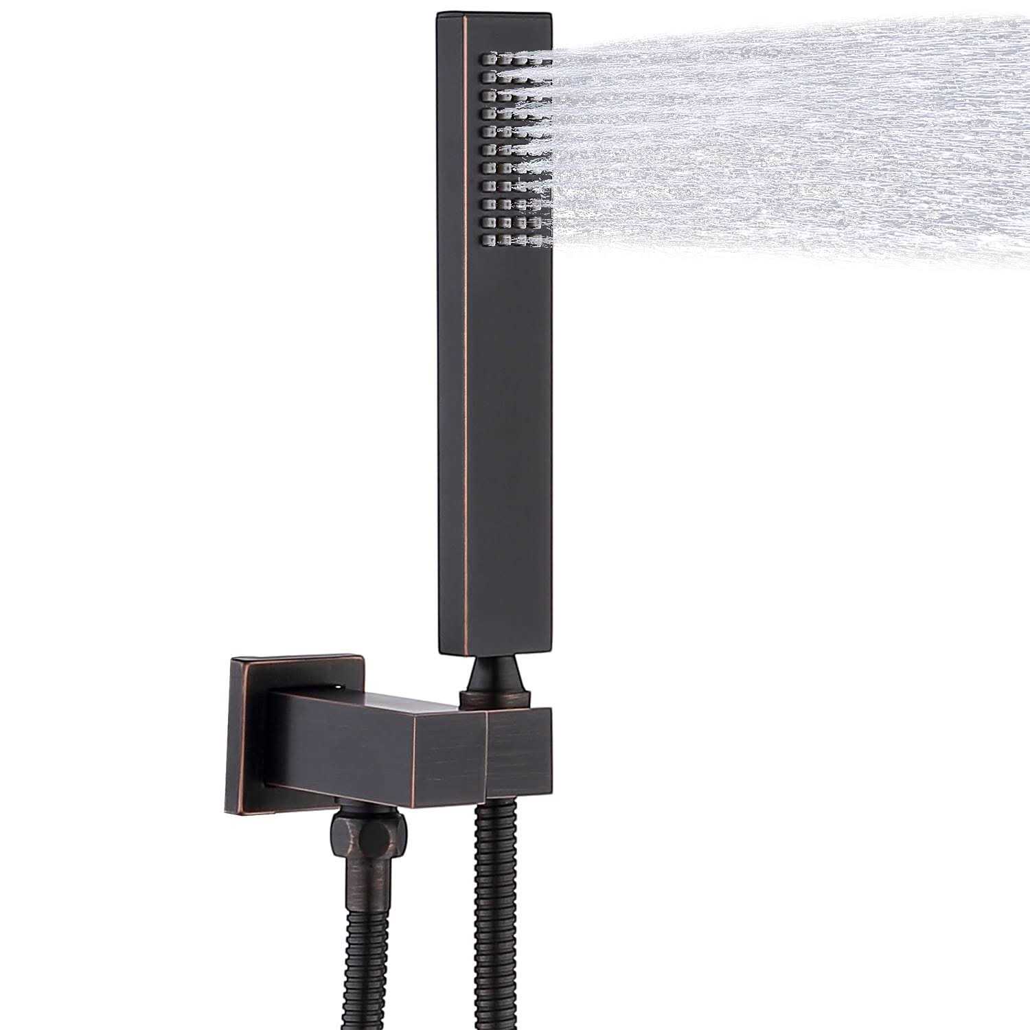Enga Hand-held Shower Head Set Brass Handheld Shower Wall Mount and Hose - Zenithce