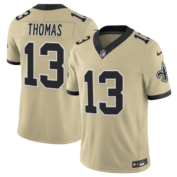 New Orleans Saints #13 Michael Thomas Gold 2025 F.U.S.E. Alternate Vapor Limited Football Stitched Jersey - Zenithce