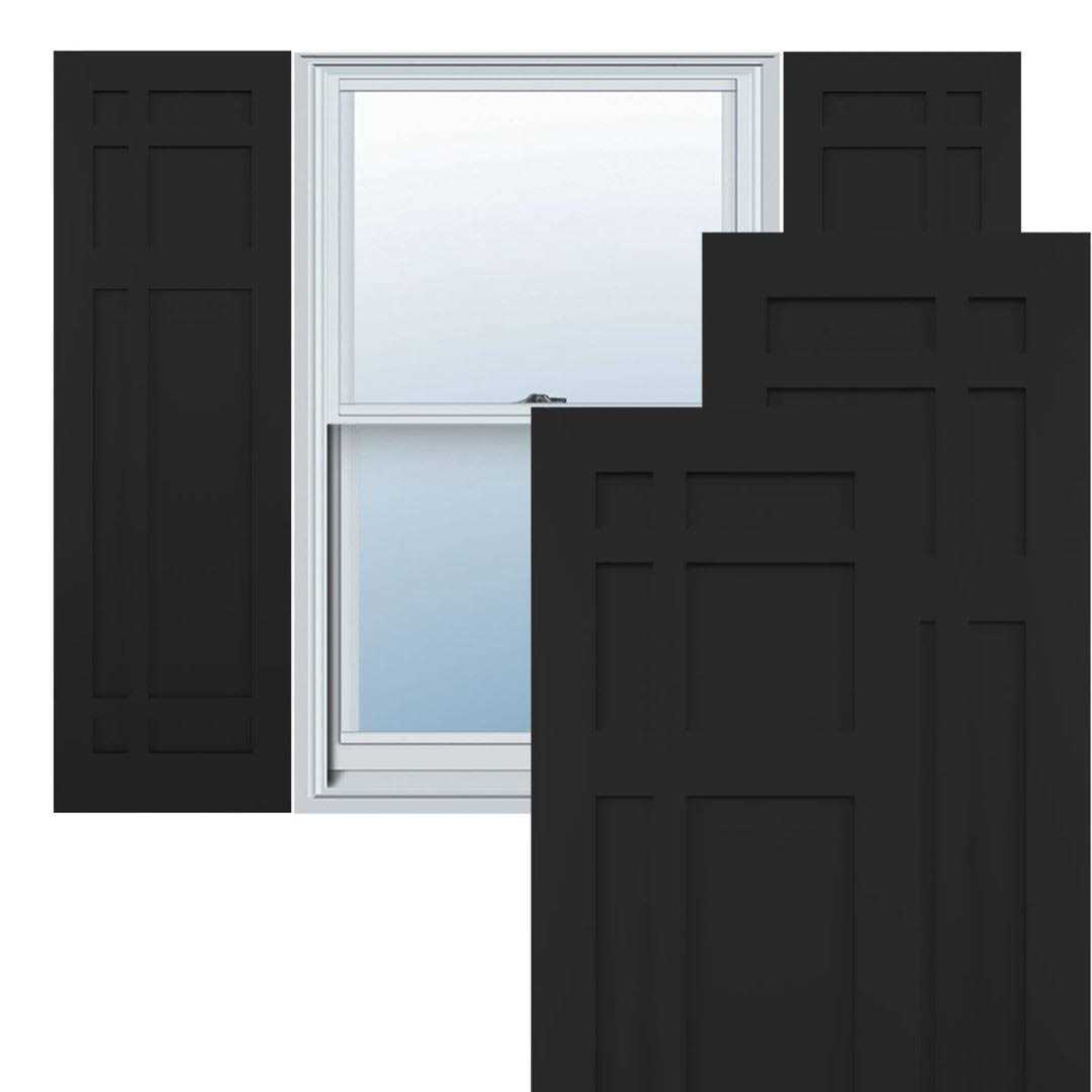 True Fit PVC San Juan Capistrano Mission Style Fixed Mount Shutters Ekena Millwork Width - Zenithce