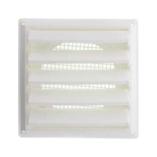 Lambro Industries 6 in. Louvered Air Intake Vent White 606W - Zenithce