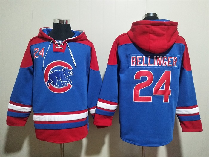 Chicago Cubs #24 Cody Bellinger Royal Red Ageless Must-Have Lace-Up Pullover Hoodie - Zenithce