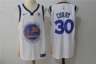Golden State Warriors #30 Stephen Curry White 2017-2018 Swingman Stitched Jersey - Zenithce