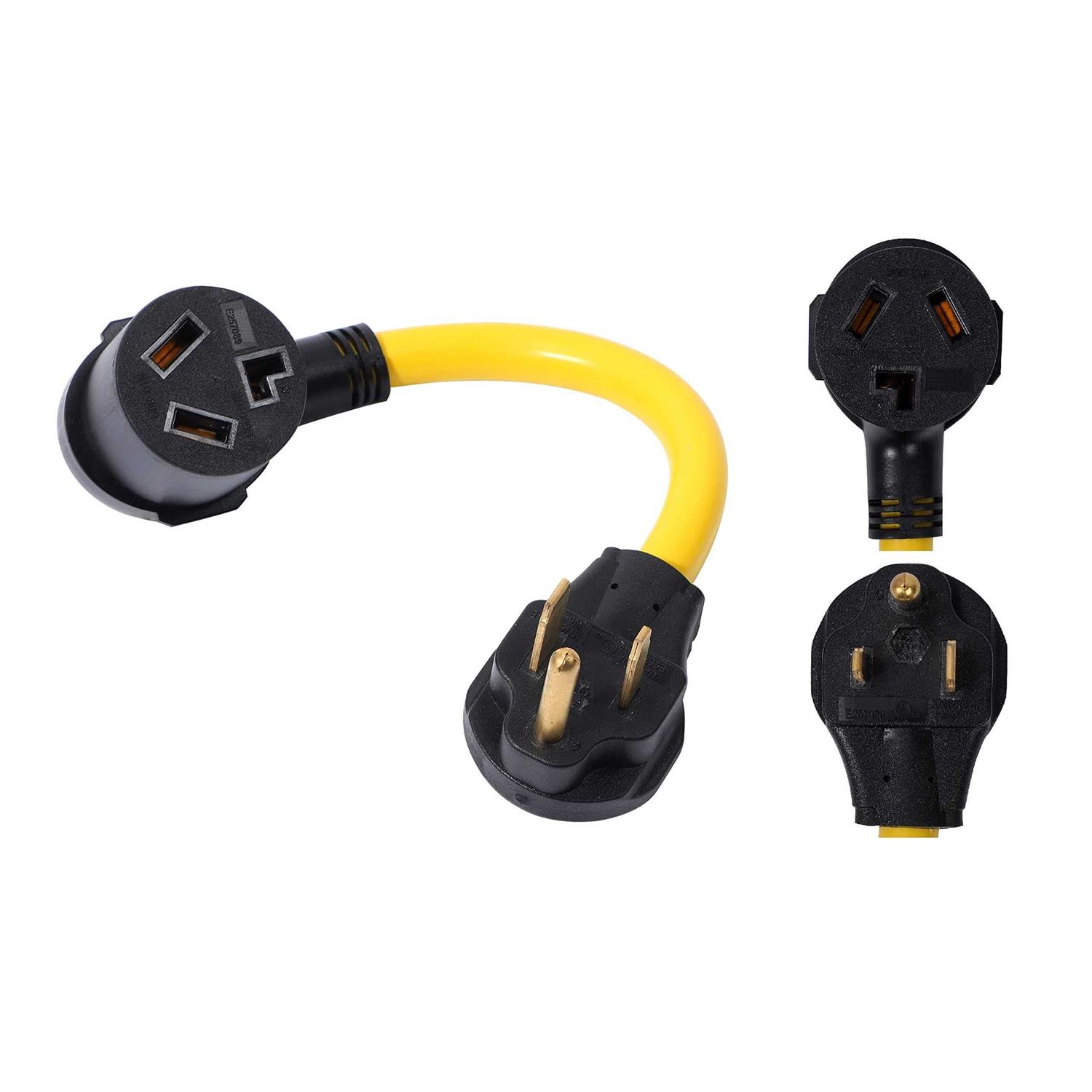 ONETAK NEMA 6-30P to 6-15R 6-20R 240V 30 Amp Prong Male Plug to 20 Amp 3 Prong Female Outlet Receptacle Generator Welder Dryer EV Charger Power Cord - Zenithce