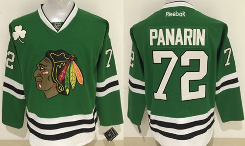 Blackhawks #72 Artemi Panarin Green Stitched Jersey - Zenithce