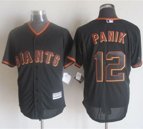 Giants #12 Joe Panik Black New Cool Base Stitched Jersey - Zenithce