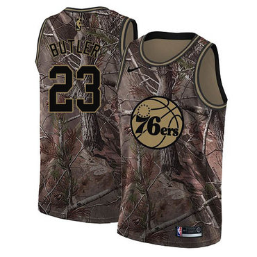 76ers #23 Jimmy Butler Camo Swingman Realtree Collection Jersey - Zenithce