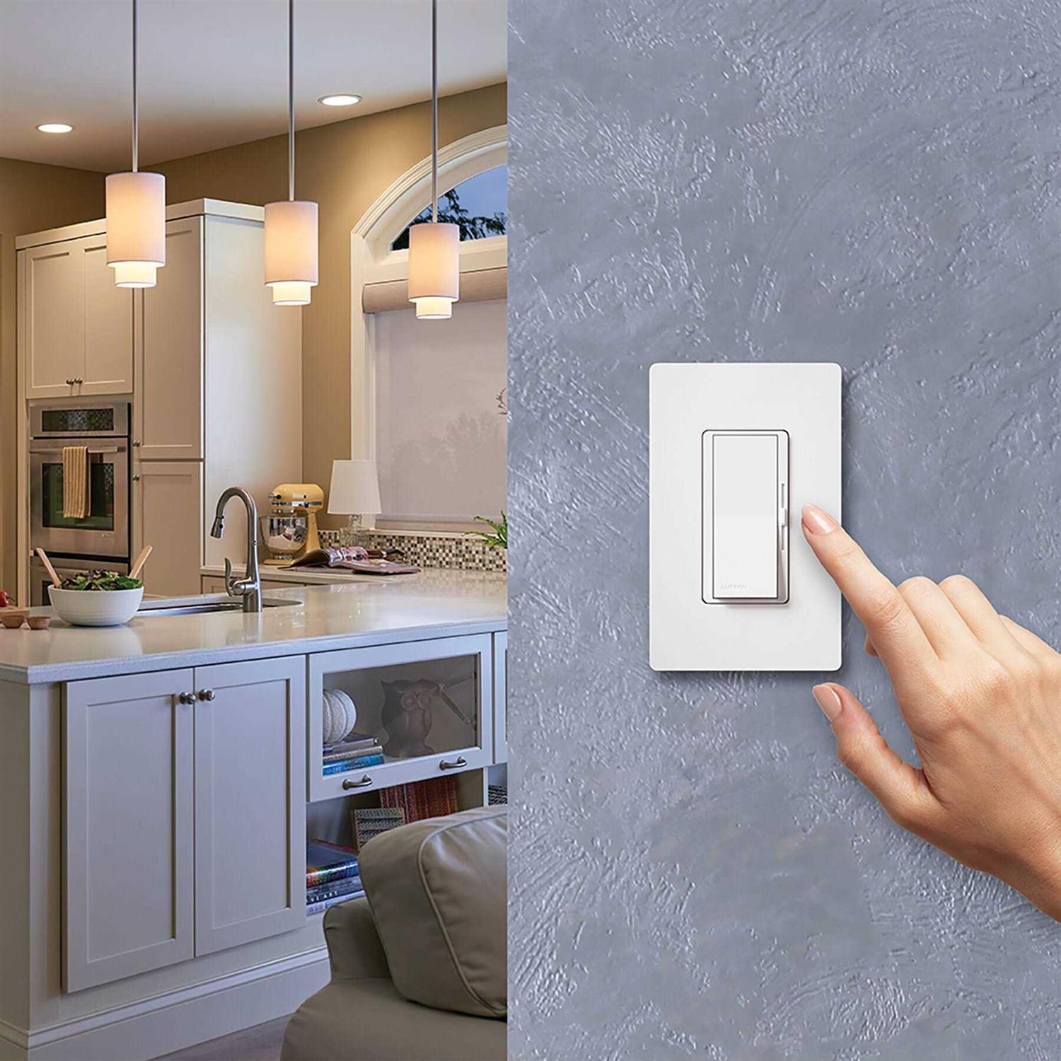 Lutron DVRF-AS-Wh Caseta Claro Smart Accessory Switch - Zenithce