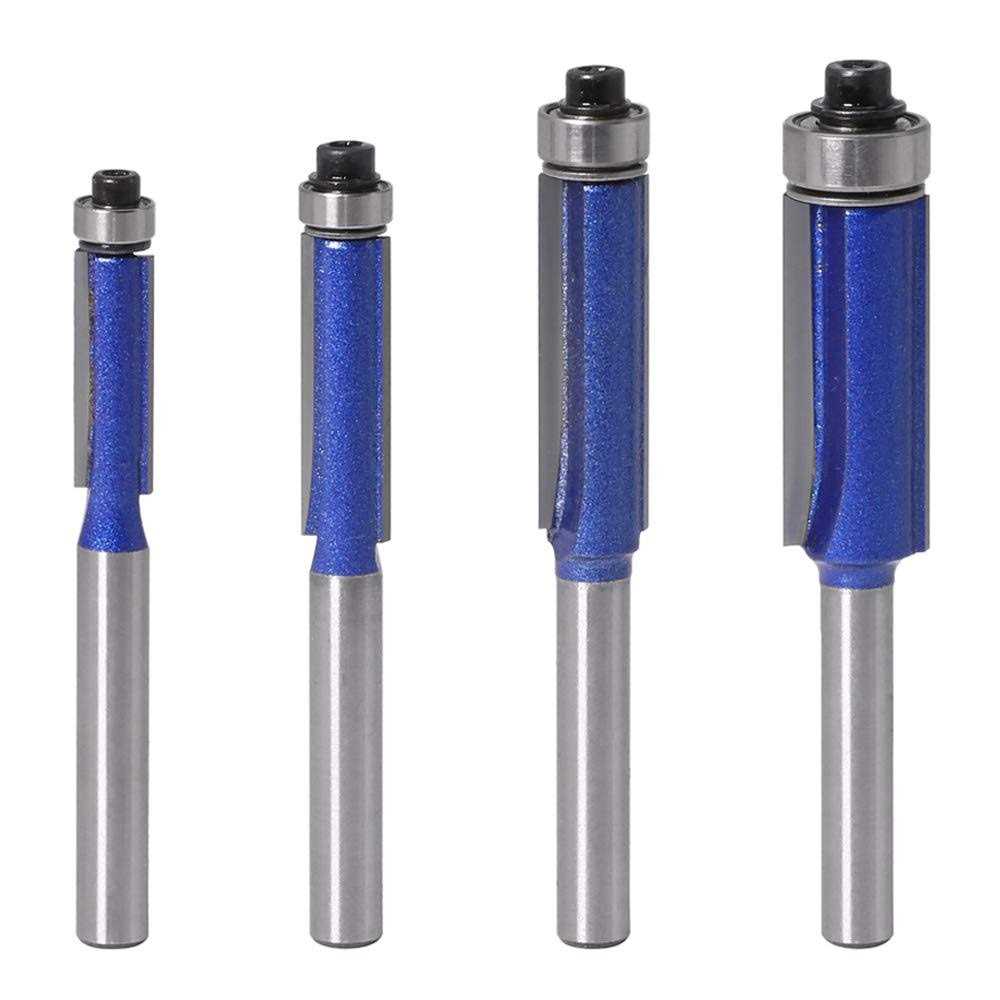 Wolfride 4pcs Core Box Router Bit 1/4 Inch Shank Round Nose Cove Box Router bits - Zenithce
