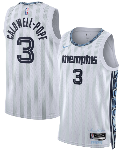 Memphis Grizzlies #3 Kentavious Caldwell-Pope Gray 2025-26 City Edition Swingman Stitched Jersey - Zenithce