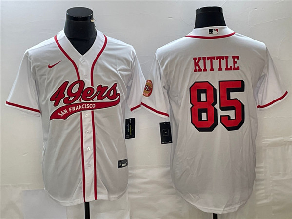 San Francisco 49ers #85 George Kittle New White Cool Base Stitched Jersey - Zenithce