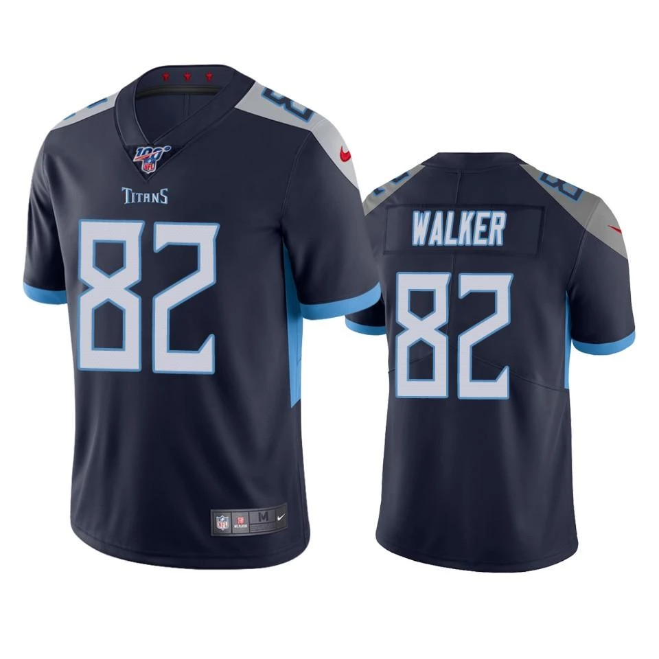Tennessee Titans #82 Delanie Walker Navy 2019 100th Season Vapor Untouchable Limited Stitched Jersey - Zenithce