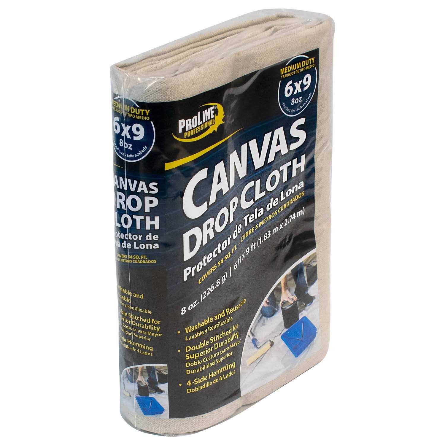 Intex 8-OZ 1 Mil Canvas 8-OZ 12-ft x 15-ft Drop Cloth - Zenithce