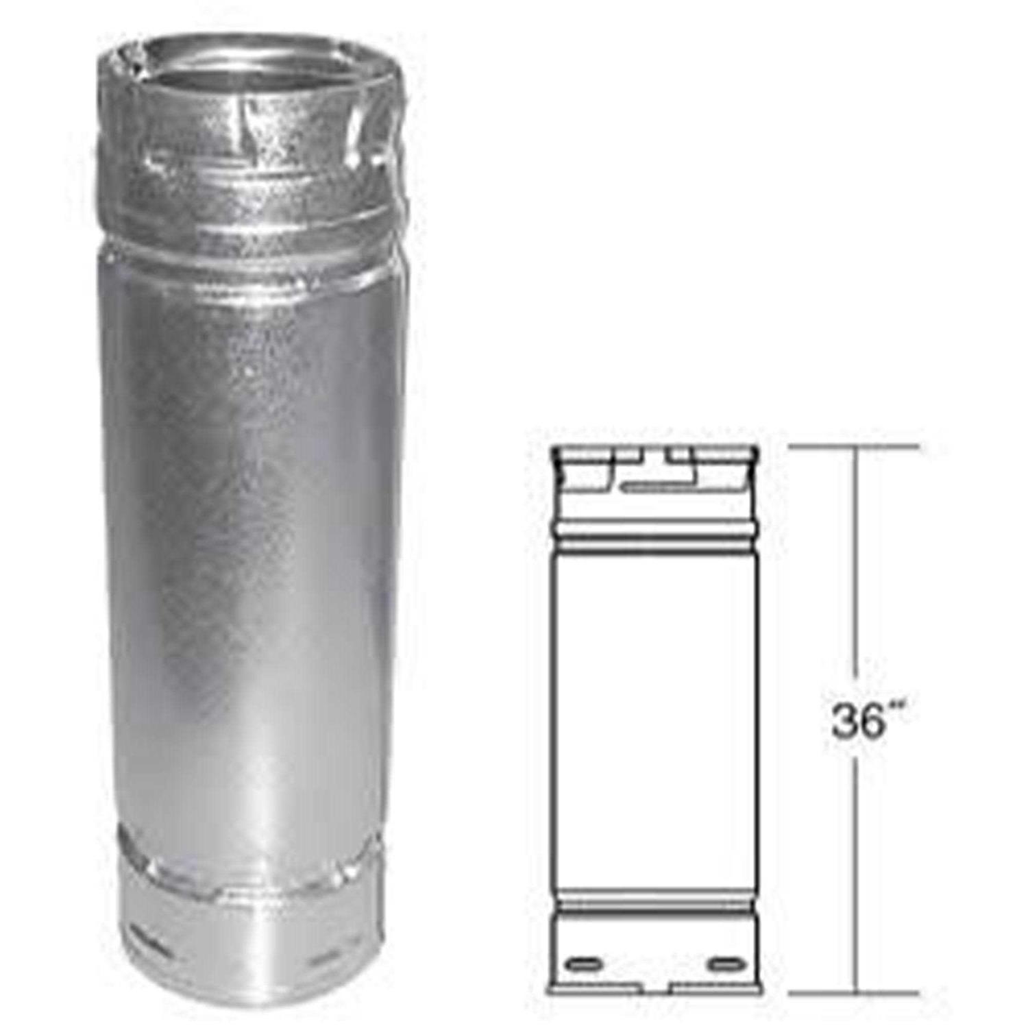 DuraVent PelletVent Appliance Adapter/Increaser 3 3PVL-X4AD - Zenithce