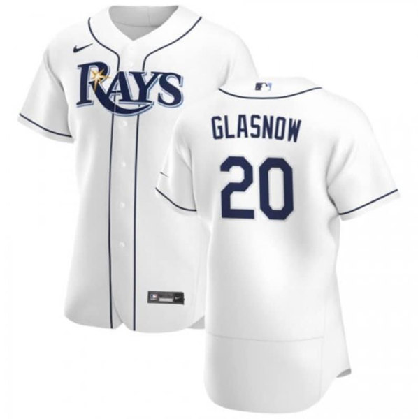 Tampa Bay Rays #20 Tyler Glasnow White Flex Base Stitched Jersey - Zenithce