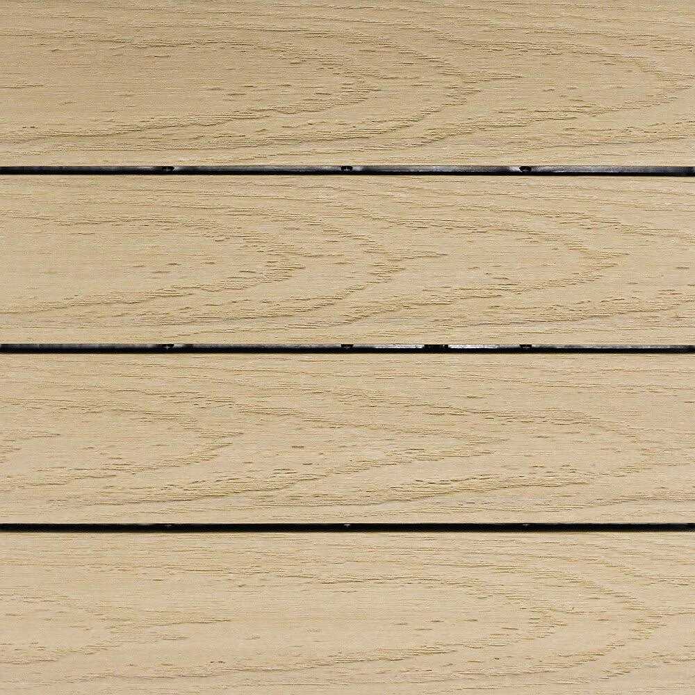 NewTechWood UltraShield Naturale 1 ft. x 1 ft. Quick Deck Outdoor Composite Deck Tile - Zenithce