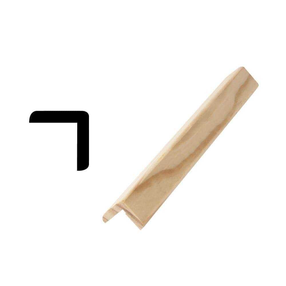 Woodgrain Millwork WM 163 11/16 in. x 1-3/8 in. x 96 in. Primed Finger-Jointed Base Cap Moulding - Zenithce