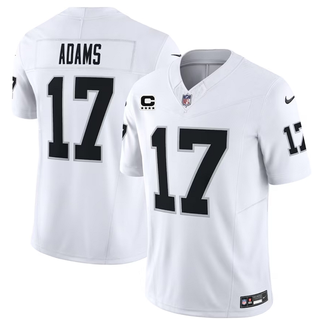 Las Vegas Raiders #17 Davante Adams White 2023 F.U.S.E With C Patch Vapor Untouchable Stitched Jersey - Zenithce