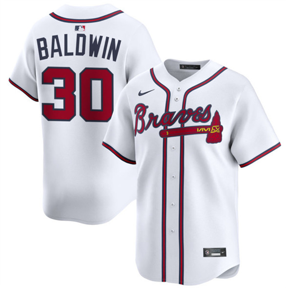 Atlanta Braves #30 Drake Baldwin White 2025 Home Limited Stitched Jersey - Zenithce