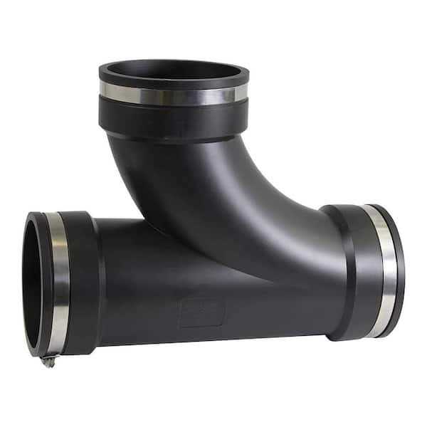 The Plumber’s Choice 4 in. PVC Flexible Reducing Coupling with Stainless Steel Clamps - Zenithce