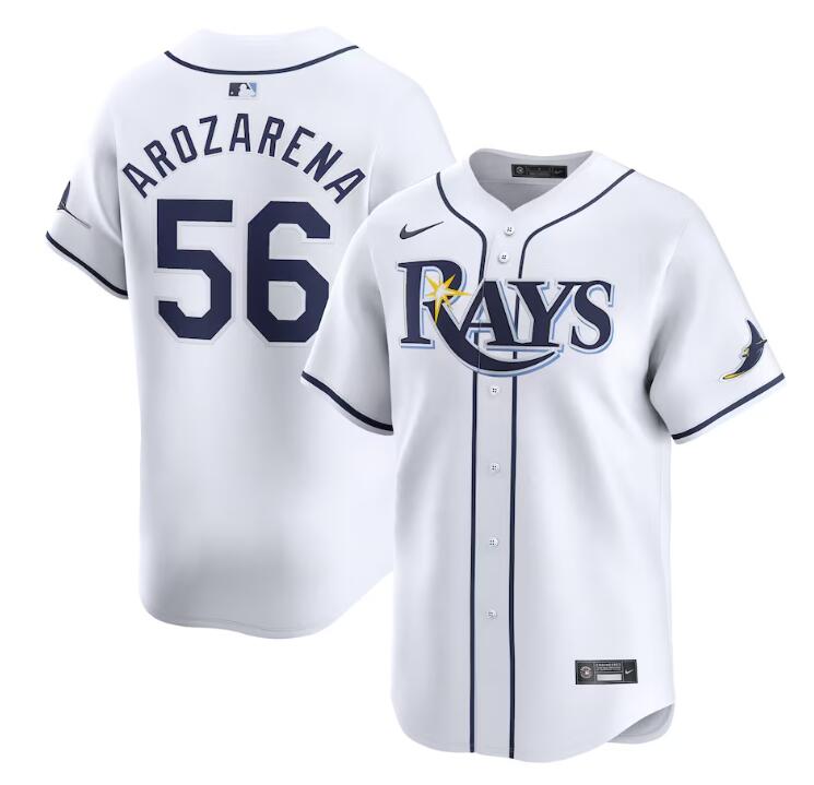 Tampa Bay Rays #56 Randy Arozarena White Home Limited Stitched Jersey - Zenithce