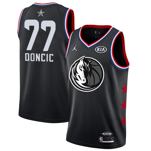 Mavericks #77 Luka Doncic Black Jordan Swingman 2019 All-Star Game Jersey - Zenithce