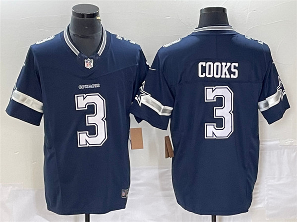 Dallas Cowboys #3 Brandin Cooks Navy 2023 F.U.S.E. Limited Stitched Jersey - Zenithce
