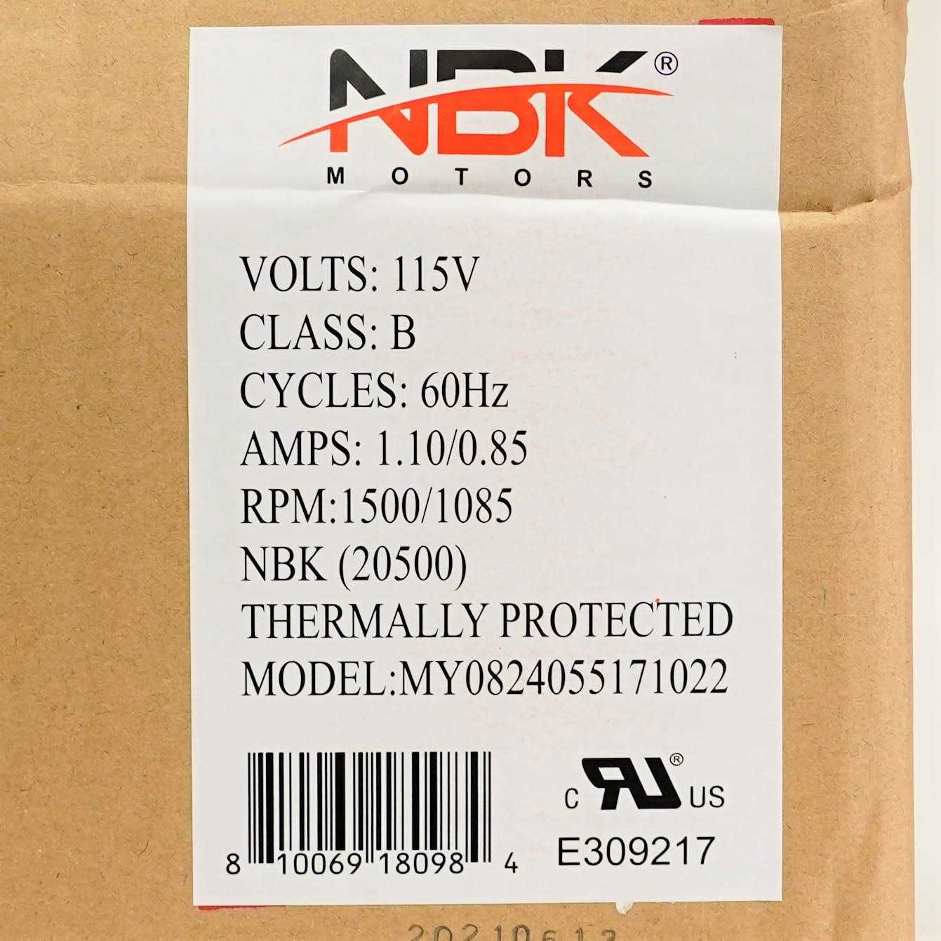 NBK Centrifugal Blower Motor Replacement for Dayton 1TDP3 4C443 Fasco 50748-D500 - Zenithce