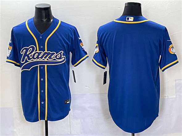 Los Angeles Rams Blank Royal Cool Base Stitched Jersey - Zenithce