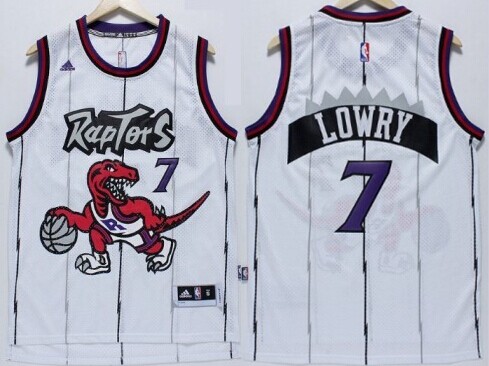 Toronto Raptors #7 Kyle Lowry Hardwood Classic White Swingman Jersey - Zenithce