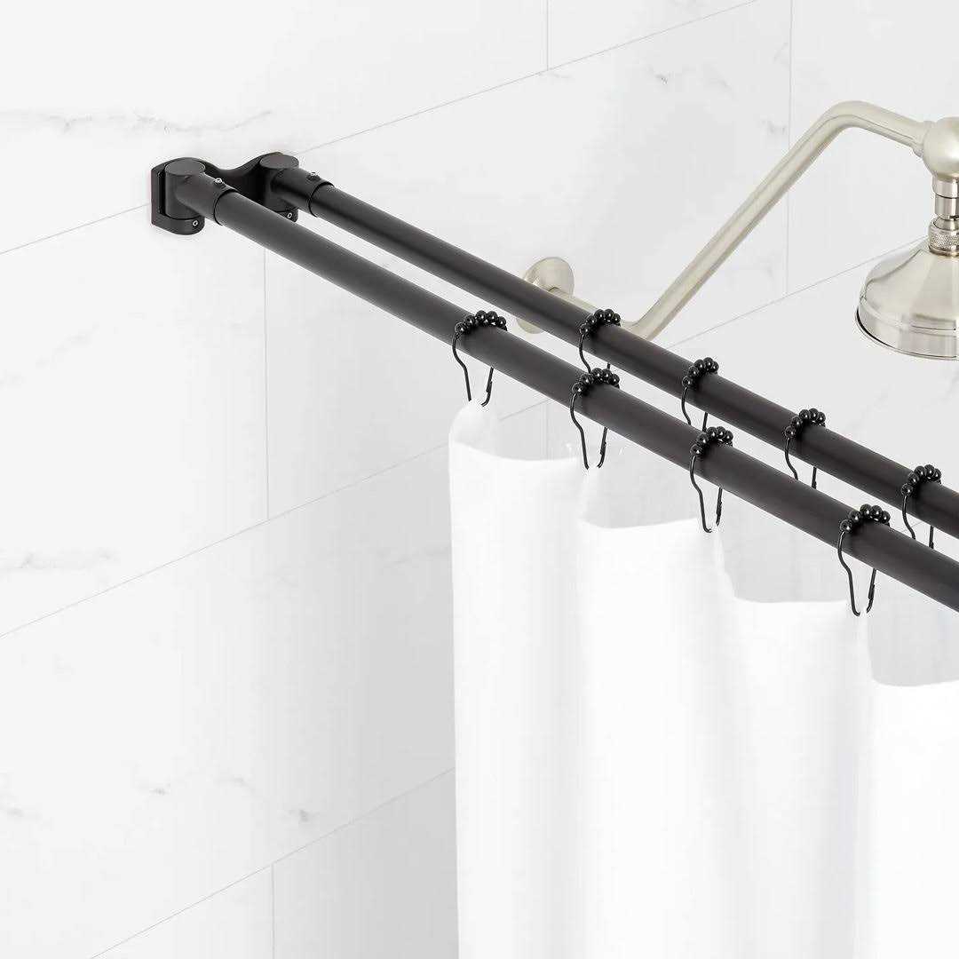 Signature Hardware 909606-10 10 inch Wall Mounted Standard Shower Arm and Flange – Nickel, Silver - Zenithce