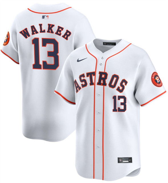 Houston Astros #13 Christian Walker White 2025 Home Limited Stitched Jersey - Zenithce