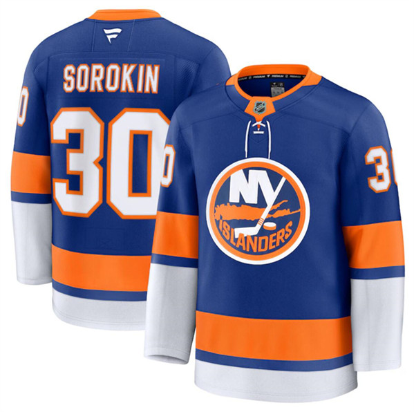 New York Islanders #30 Ilya Sorokin Royal 2024-25 Home Stitched Jersey - Zenithce