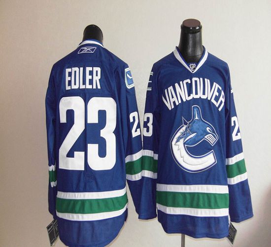 Canucks #23 Alexander Edler Blue Stitched Jersey - Zenithce