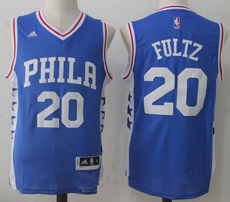 2017 Draft Philadelphia 76ers #20 Markelle Fultz Blue Stitched adidas Revolution 30 Swingman Jersey - Zenithce