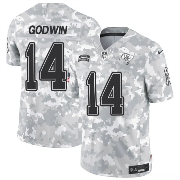 Tampa Bay Buccaneers #14 Chris Godwin Arctic Camo 2024 F.U.S.E. Salute To Service Limited Stitched Jersey - Zenithce