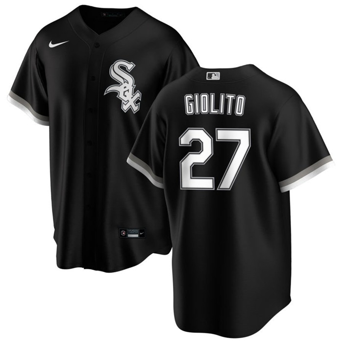 Chicago White Sox #27 Lucas Giolito Black Cool Base Stitched Jersey - Zenithce