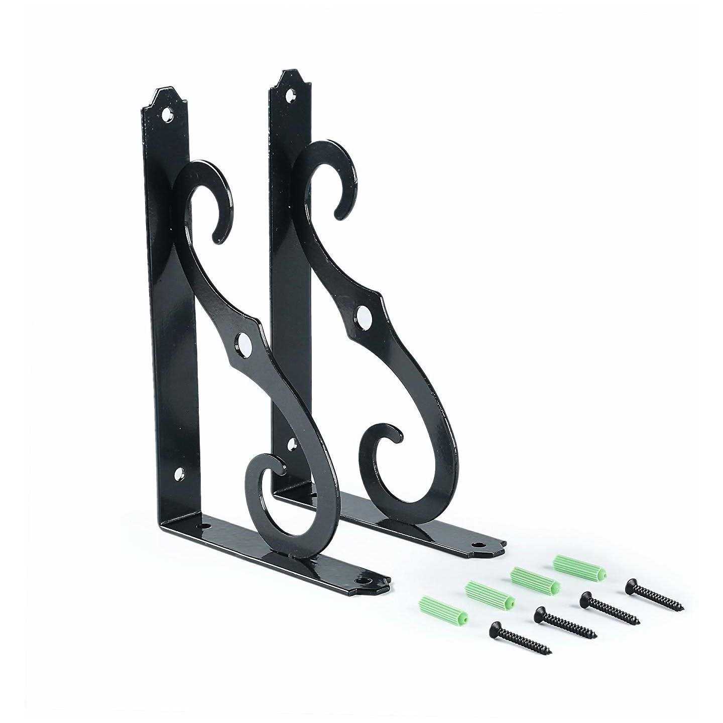 Etechmart Decorative Shelf Brackets 5 Inch Wall Mounted Floating Shelf Bracket for DIY Open Shelving - Zenithce