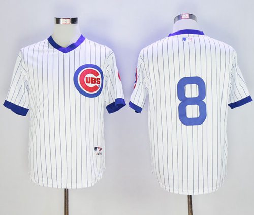 Cubs #8 Andre Dawson White 1988 Turn Back The Clock Stitched Jersey - Zenithce