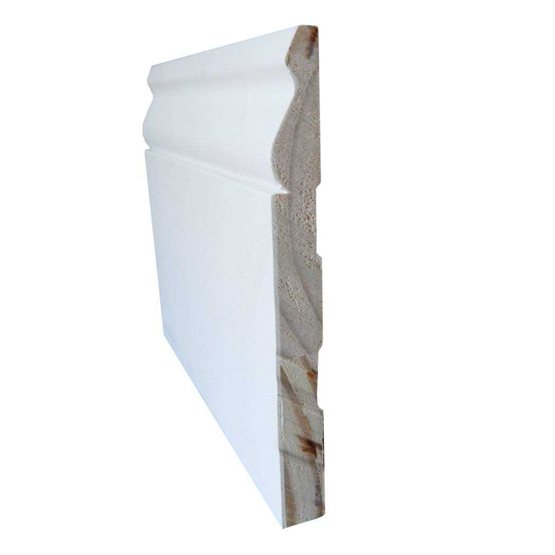 Timber Valley Home and Garden 9/16in x 8ft Chilean Pine Primed Finger-Jointed Baseboard Molding - Zenithce