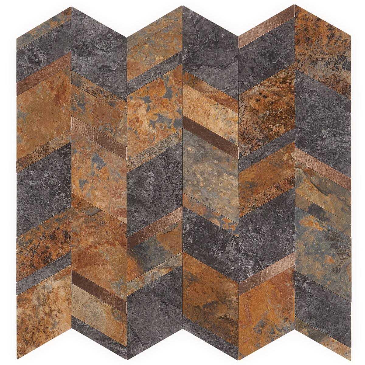 Ivy Hill Tile Luxe Core Brick 10.82 in. x 11.8 in. Marble Peel and Stick Tile - Zenithce