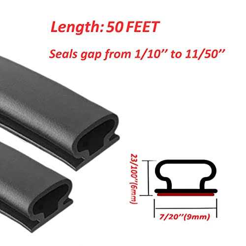 Weather Stripping Door Seal Strip,Self-Adhesive Rubber D-Shape Door Weather Stripping Sealers for Door Frame Window Insulation Large Gap - Zenithce